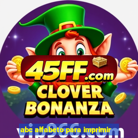 abc alfabeto para imprimir
